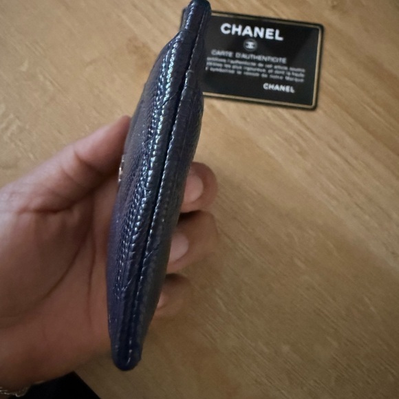 Chanel Navy Quilted Card Holder - Picture 6 of 15